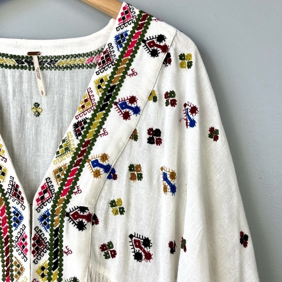 Free People Light It Up Embroidered Tunic Dress - Picture 7 of 14